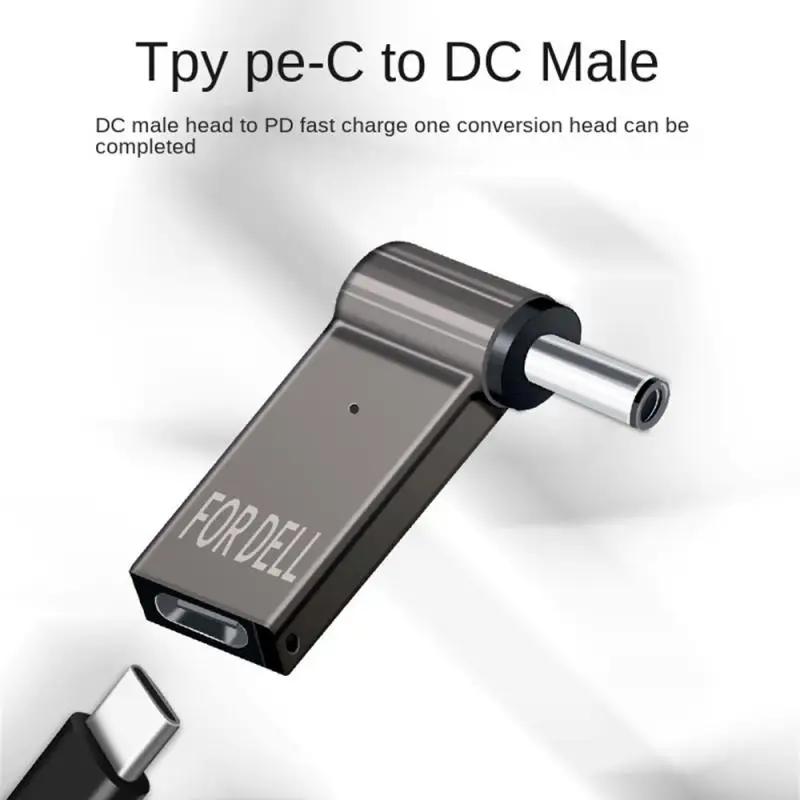 HP DELL USB-C to Square DC Ʈ   , PD 100W, Ÿ C Ʈ, PD  ÷  